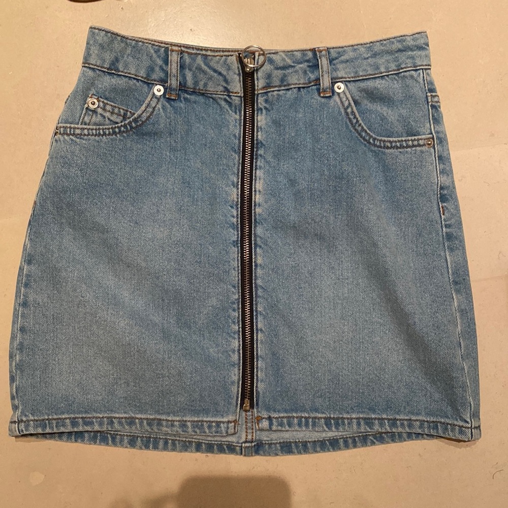 Topshop denim skirt